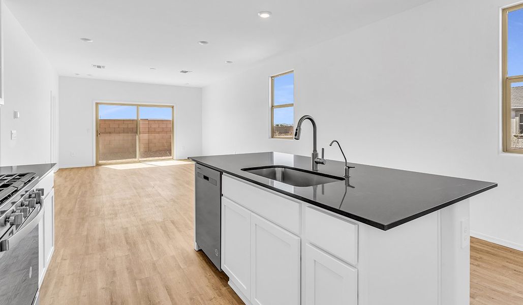 Furnished interior view inside a new home in Blackhawk, Tucson (Image 8). Furnished interior view inside a new home in Blackhawk, Tucson (Image 8).