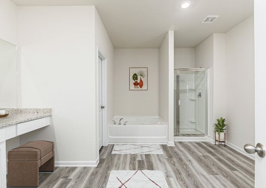 Representative furnished interior of a home built from the Burton by LGI Homes in Lake Preserve at Jackson Trail, Hoschton (Image 6).