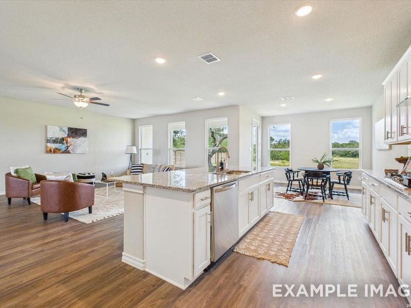 Furnished interior view inside a new home in Potranco Oaks, Castroville (Image 24). Furnished interior view inside a new home in Potranco Oaks, Castroville (Image 24).