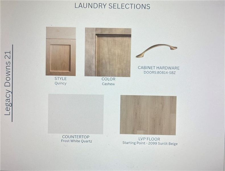 Sample of building materials used in homes in Legacy Downs, Canton (Image 22).