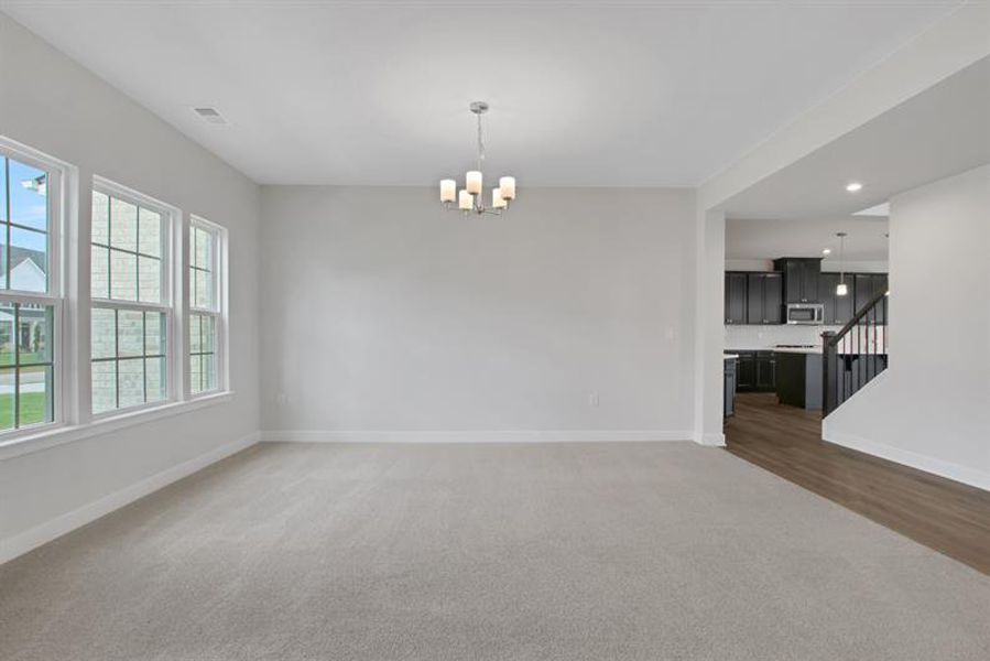 Spacious, unfurnished interior of a new home in Edinburgh, Locust Grove (Image 32).