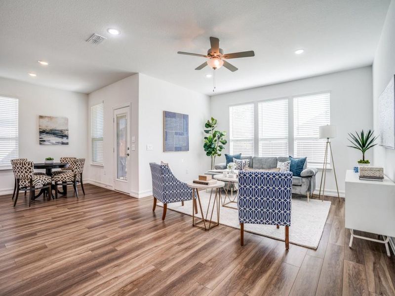 Furnished interior view inside a new home in , McKinney (Image 14). Furnished interior view inside a new home in , McKinney (Image 14).