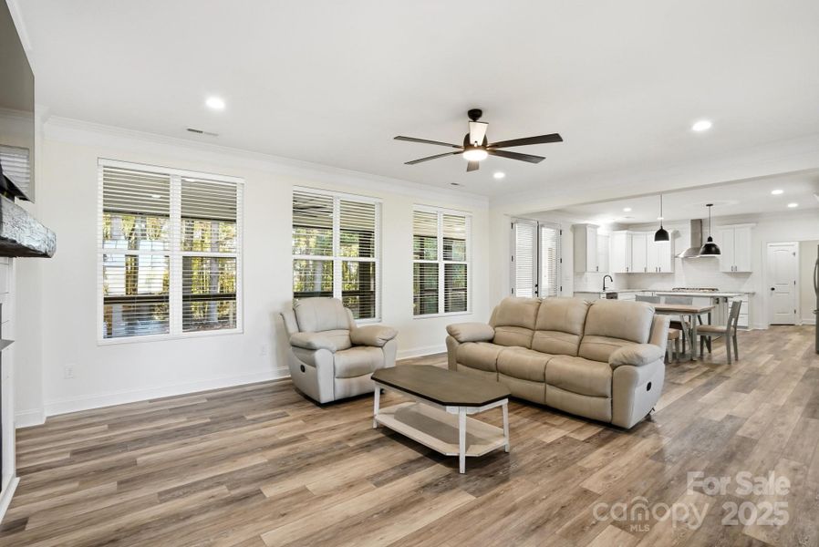 Family Room w/Tons of Natural Light