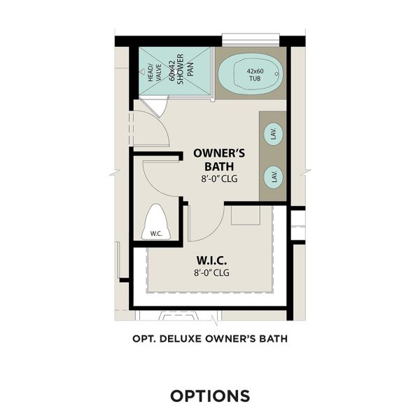 2D floor plan layout for the The Riviera with 3-Car Garage by Davidson Homes LLC in River Ranch Meadows, Dayton, TX (Image 4).