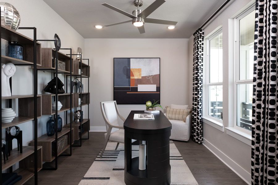 Representative furnished interior of a home built from the Poppy by Tri Pointe Homes in The Retreat at Harvest, Argyle (Image 9).