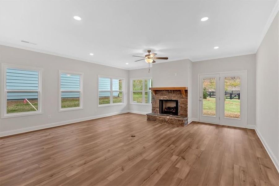 Spacious, unfurnished interior of a new home in Stratford at NatureWalk, Dallas (Image 42).