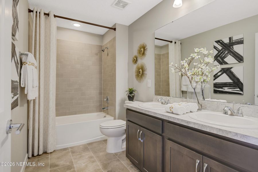 Furnished interior view inside a new home in , Jacksonville (Image 9). Furnished interior view inside a new home in , Jacksonville (Image 9).