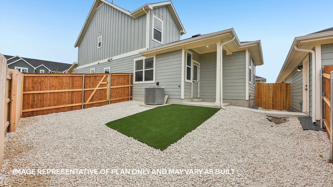 Exterior details and patio area of a home in Avery Centre, Round Rock (Image 30).