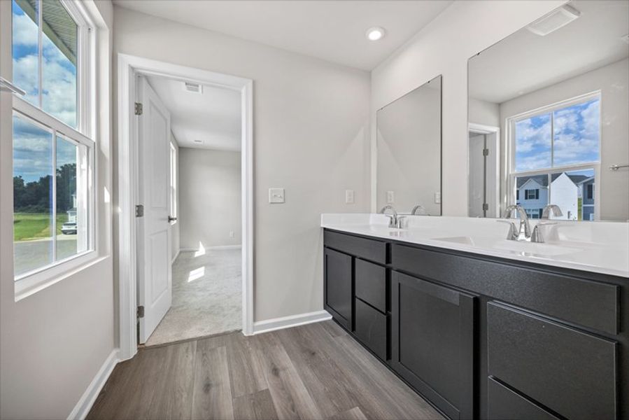 Furnished interior view inside a new home in Cameron Ridge 2-Story, Columbia (Image 5). Furnished interior view inside a new home in Cameron Ridge 2-Story, Columbia (Image 5).