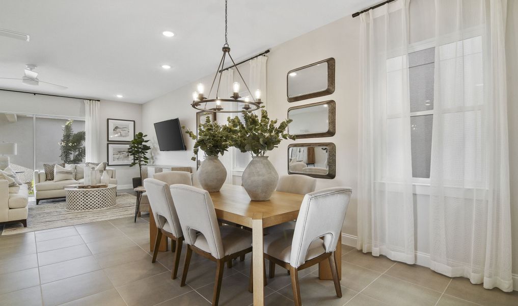 Inviting dining area