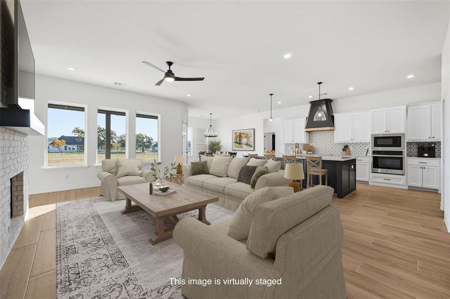 Furnished interior view inside a new home in , Azle (Image 18).