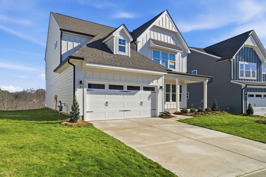 Front exterior of a new home in Summerlin, Mooresville, NC, highlighting curb appeal (Image 23).