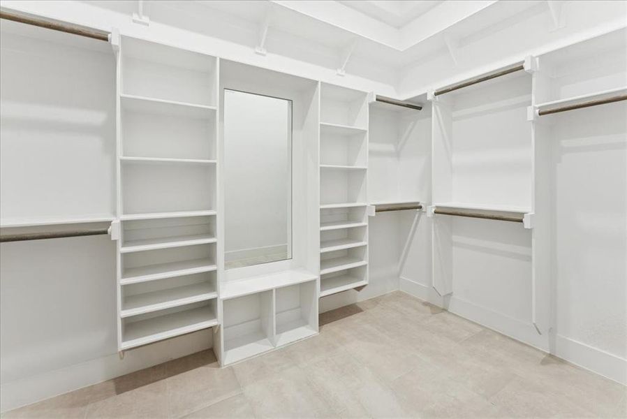 View of spacious closet