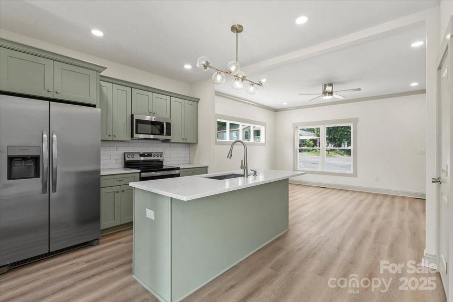 Furnished interior view inside a new home in , Gastonia (Image 8).