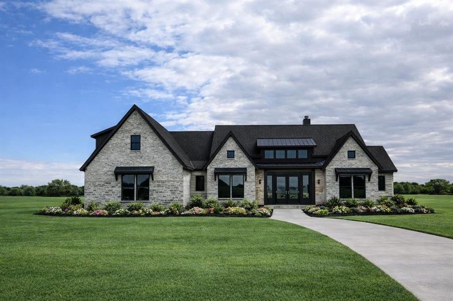 Front exterior of a new home in , Weatherford, TX, highlighting curb appeal (Image 1). Front exterior of a new home in , Weatherford, TX, highlighting curb appeal (Image 1).