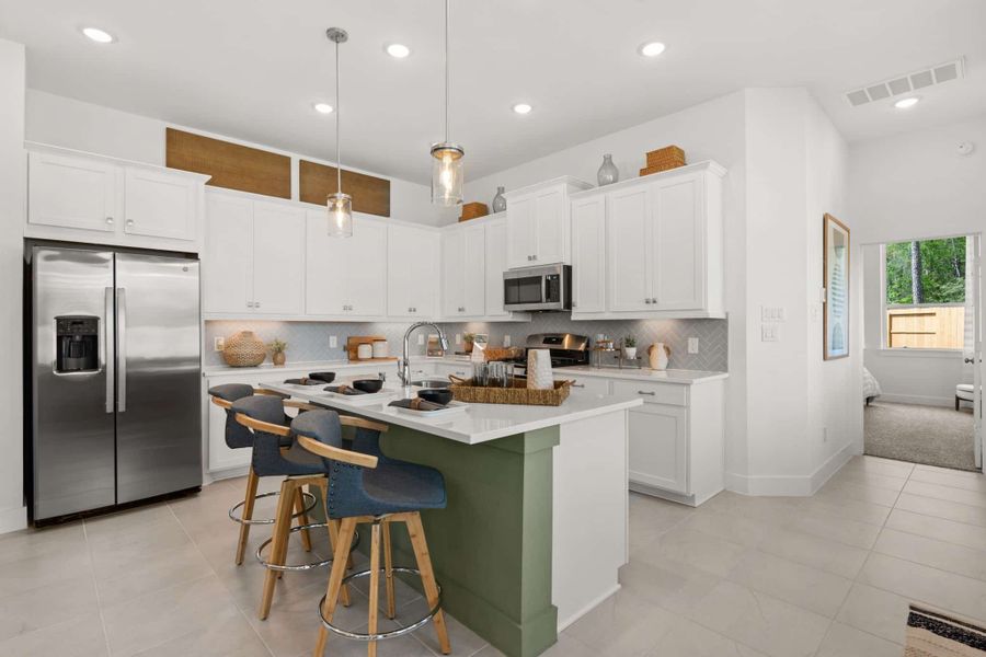 Representative furnished interior of a home built from the Versailles – Augustine Collection by Chesmar Homes in Santa Rita Ranch, Liberty Hill (Image 5). Representative furnished interior of a home built from the Versailles – Augustine Collection by Chesmar Homes in Santa Rita Ranch, Liberty Hill (Image 5).