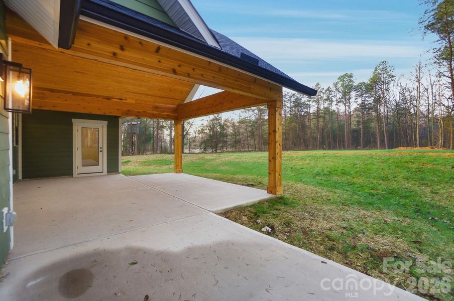 Exterior details and patio area of a home in , Crouse (Image 3).