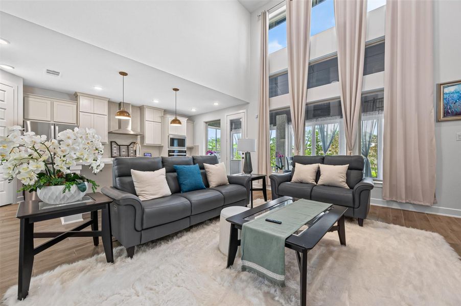 Furnished interior view inside a new home in Sunterra, Katy (Image 7). Furnished interior view inside a new home in Sunterra, Katy (Image 7).