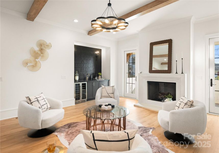 Furnished interior view inside a new home in , Charlotte (Image 32).