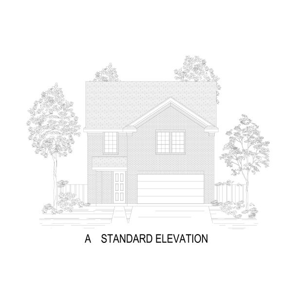 Representative rendering of the exterior for the Collin F by First Texas Homes (Image 2).