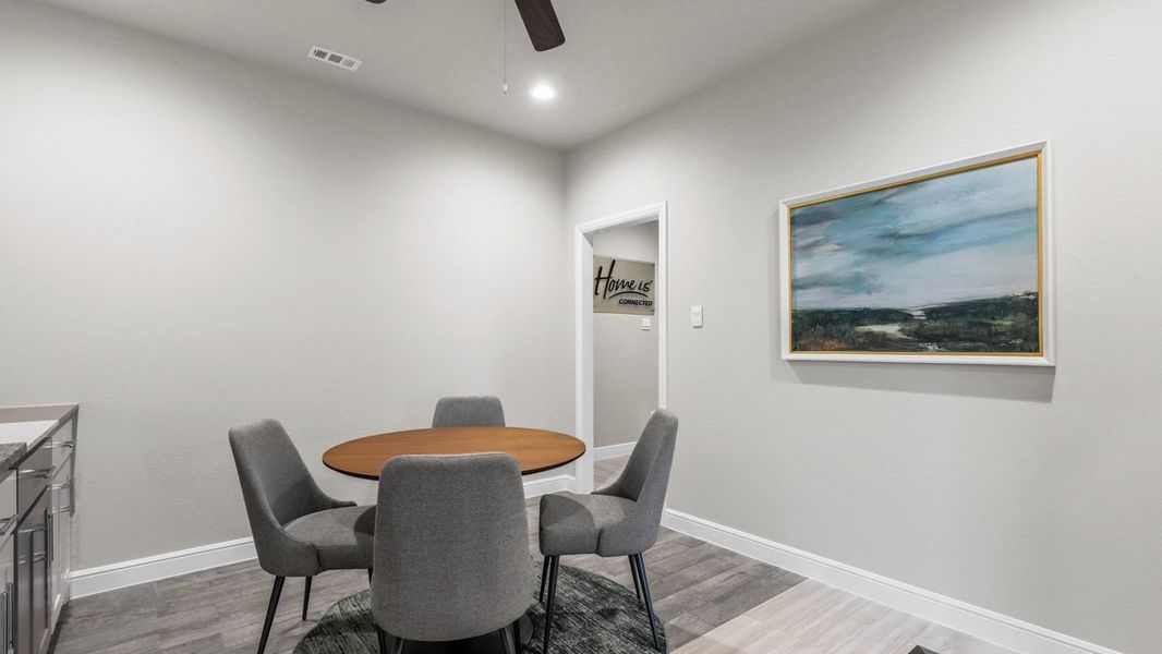Furnished interior view inside a new home in Treeline, Justin (Image 26).