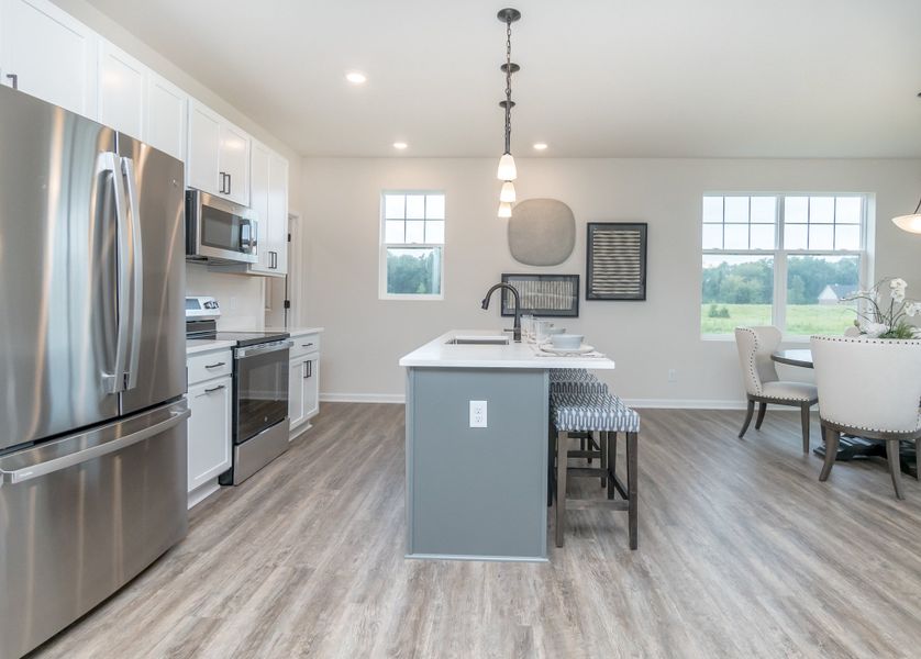 Furnished interior view inside a new home in Mystic Ridge, Whitmore Lake (Image 35).