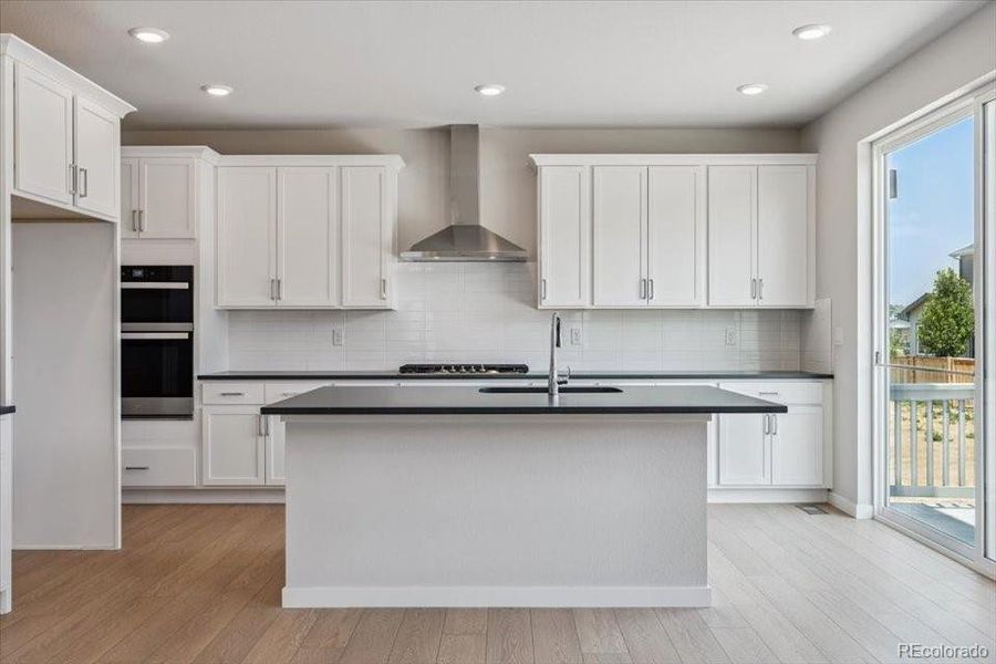 Furnished interior view inside a new home in Prestige Collection at Parkdale Commons, Lafayette (Image 4). Furnished interior view inside a new home in Prestige Collection at Parkdale Commons, Lafayette (Image 4).