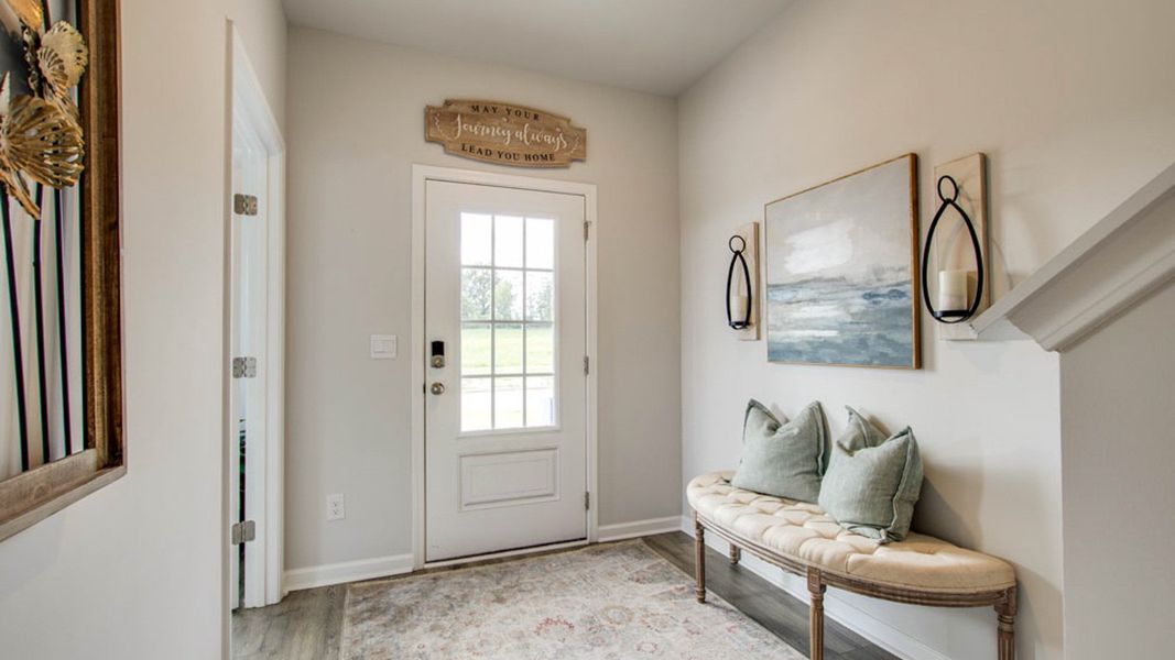 Furnished interior view inside a new home in River Landing Townhomes, Murfreesboro (Image 8). Furnished interior view inside a new home in River Landing Townhomes, Murfreesboro (Image 8).