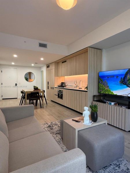 Furnished interior view inside a new home in , Miami (Image 37).