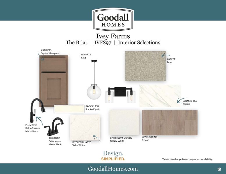 Sample of building materials used in homes in Ivey Farms, Farragut (Image 34). Sample of building materials used in homes in Ivey Farms, Farragut (Image 34).