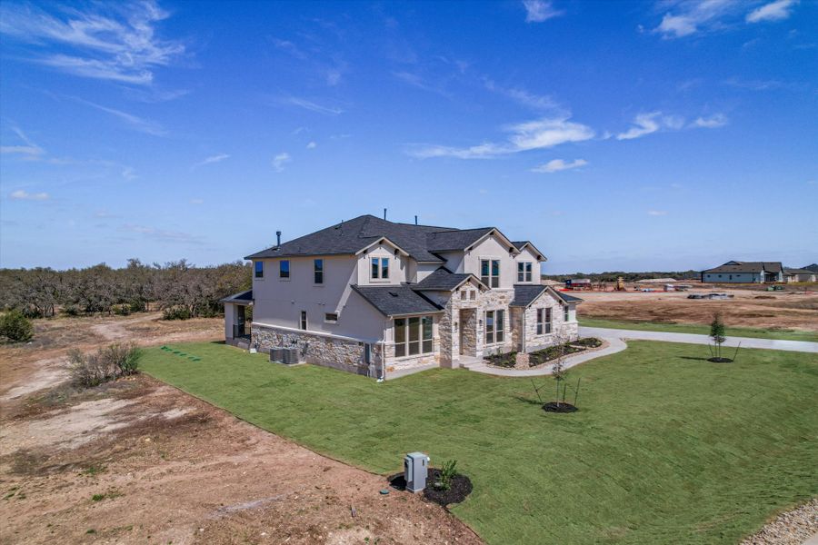 Representative exterior details of a home built from the Boerne by Giddens Homes in Whispering Wind, Bertram (Image 36). Representative exterior details of a home built from the Boerne by Giddens Homes in Whispering Wind, Bertram (Image 36).