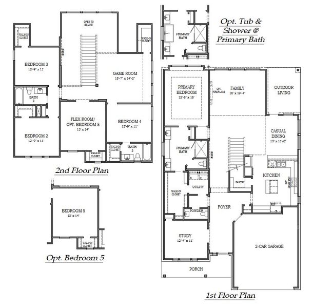 2D floor plan layout for the Shenandoah by Chesmar Homes in Grange, Katy, TX (Image 3). 2D floor plan layout for the Shenandoah by Chesmar Homes in Grange, Katy, TX (Image 3).