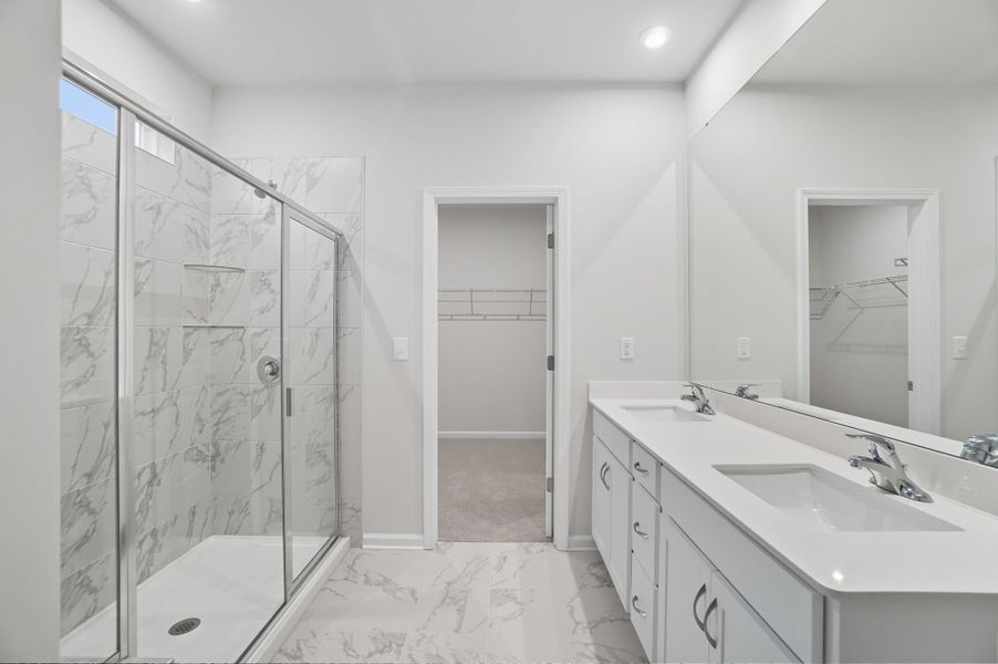 Furnished interior view inside a new home in Waxhaw Landing, Monroe (Image 8).