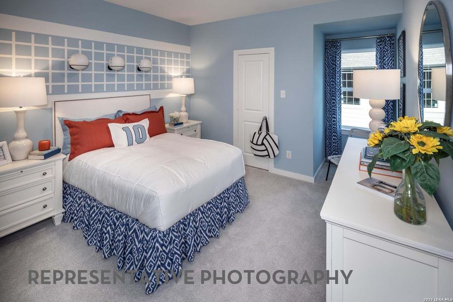 Furnished interior view inside a new home in Davis Ranch, San Antonio (Image 21). Furnished interior view inside a new home in Davis Ranch, San Antonio (Image 21).