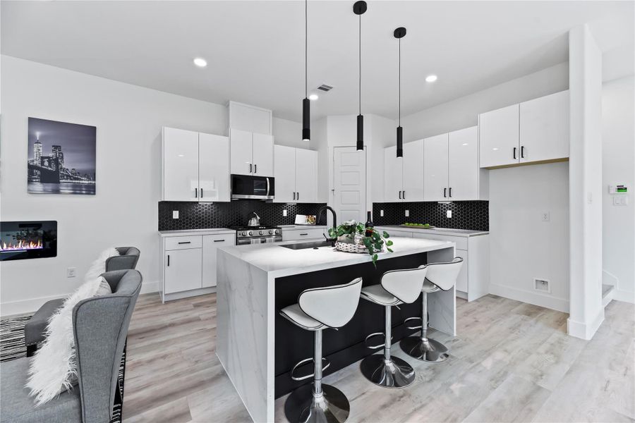 Furnished interior view inside a new home in , Houston (Image 19).