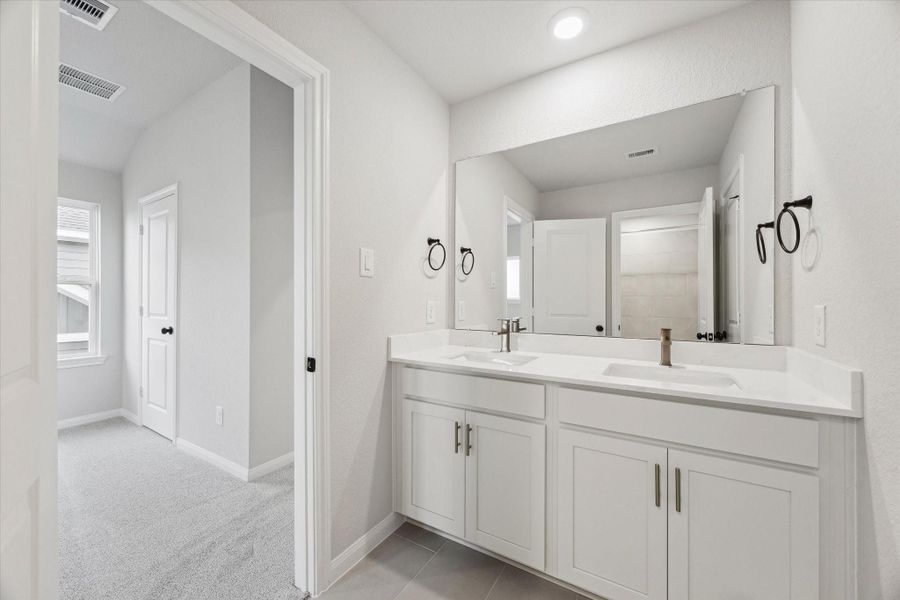 Furnished interior view inside a new home in Elyson, Katy (Image 11).