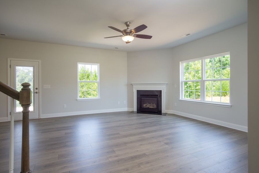 Representative unfurnished interior of a home built from the 2307 by Adams Homes in Longneedle, Rocky Mount (Image 13). Representative unfurnished interior of a home built from the 2307 by Adams Homes in Longneedle, Rocky Mount (Image 13).