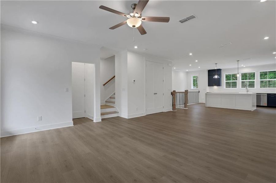 Spacious, unfurnished interior of a new home in The Groves at Myrtle, Roswell (Image 20).