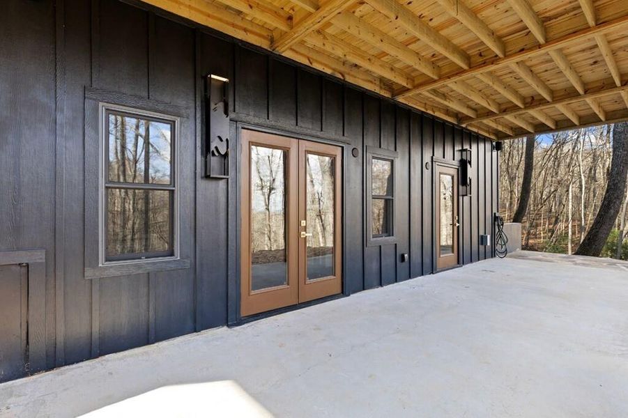 Exterior details and patio area of a home in , Blue Ridge (Image 26).