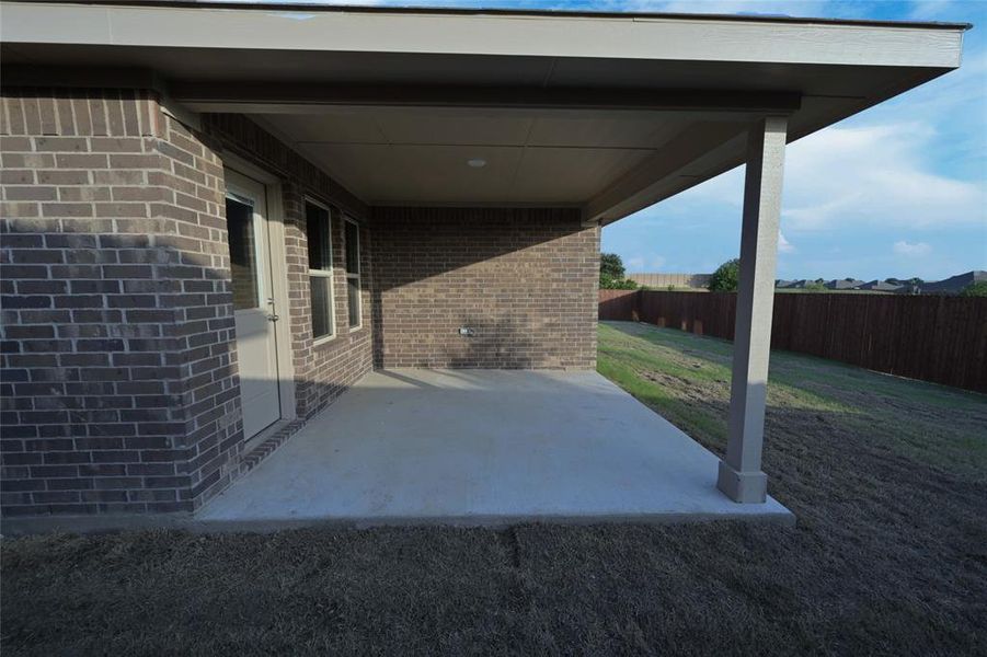 Covered back Patio