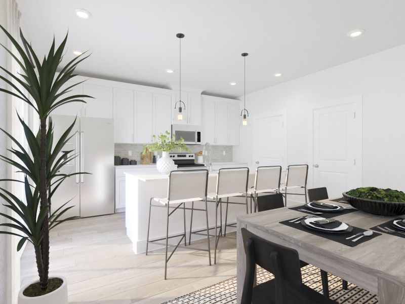 Furnished interior view inside a new home in Avery Farms - Ridge Series, Murfreesboro (Image 3).
