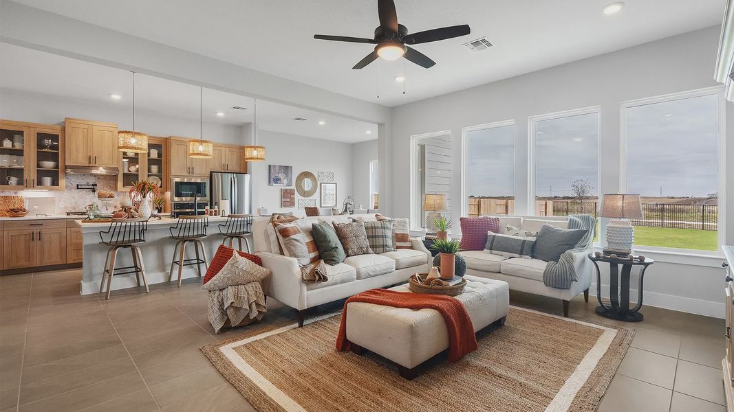Furnished interior view inside a new home in Highland Village, Georgetown (Image 5).