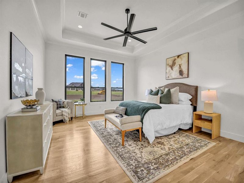 Furnished interior view inside a new home in , Aledo (Image 27).