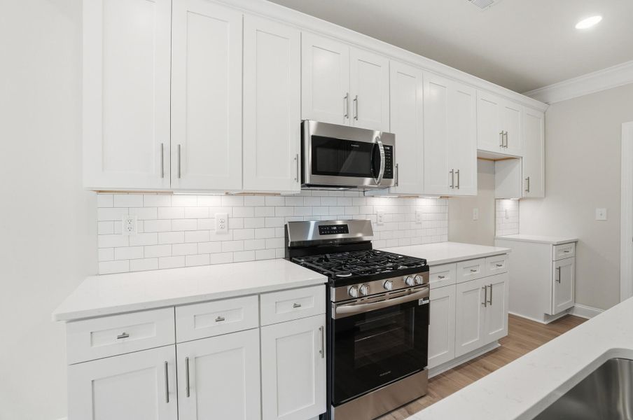 Furnished interior view inside a new home in Harrisburg Village Townhomes, Harrisburg (Image 14).