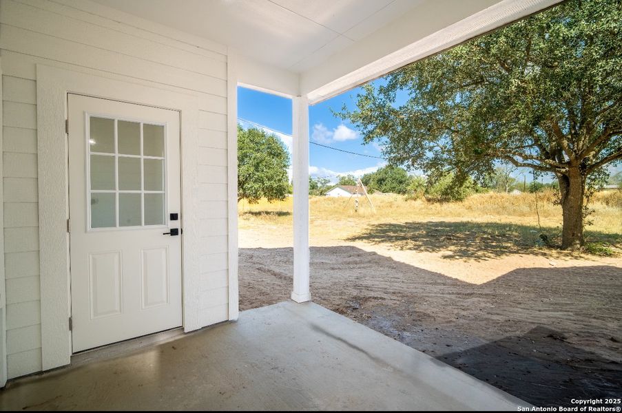 Exterior details and patio area of a home in , Lytle (Image 1). Exterior details and patio area of a home in , Lytle (Image 1).