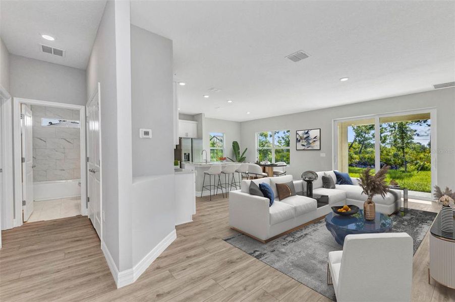 Furnished interior view inside a new home in , Rotonda West (Image 10). Furnished interior view inside a new home in , Rotonda West (Image 10).