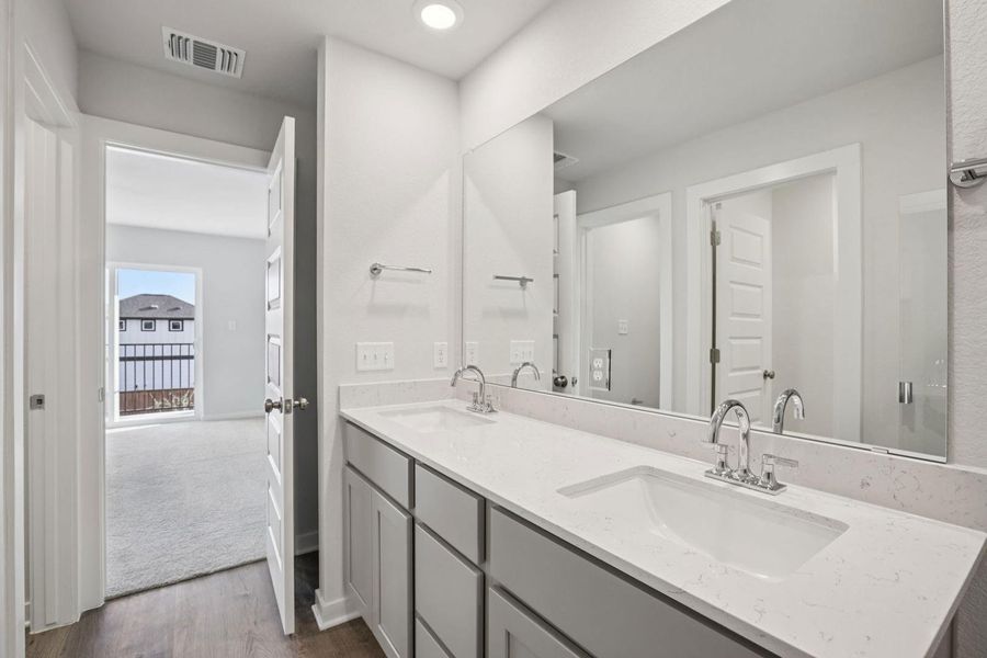 Furnished interior view inside a new home in Avery Centre, Round Rock (Image 12).