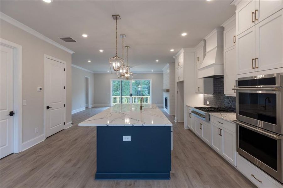 Furnished interior view inside a new home in Brackley Single Family, Cumming (Image 14).