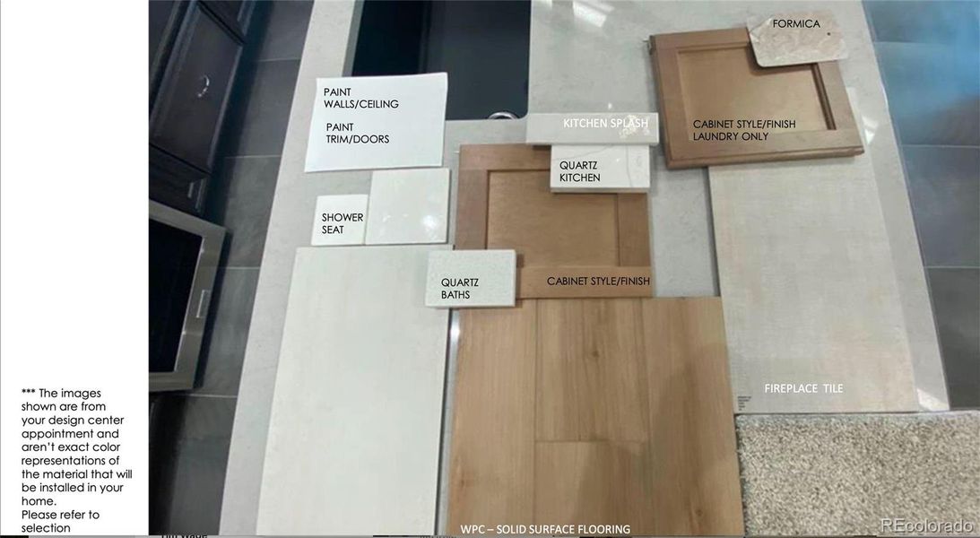 Sample of building materials used in homes in Deer Creek, Littleton (Image 18).