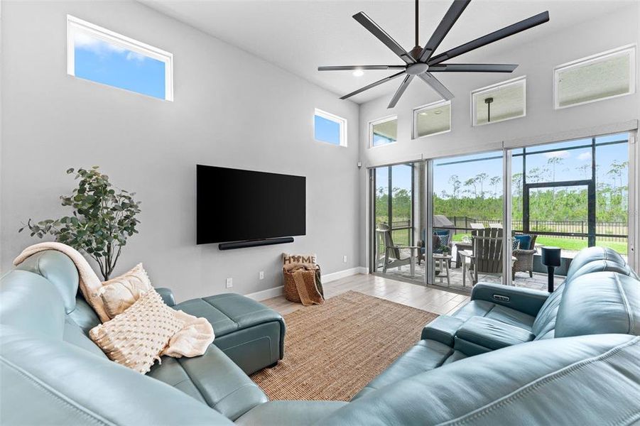 Furnished interior view inside a new home in Mosaic, Daytona Beach (Image 28). Furnished interior view inside a new home in Mosaic, Daytona Beach (Image 28).